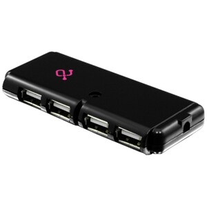 Aluratek 4-Port USB 2.0 Hub - 4 x 4-pin USB 2.0 USB, 1 x 4-pin Type A USB 2.0 USB - External