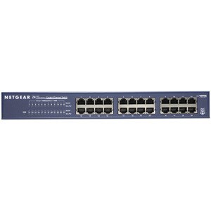 Netgear ProSafe JGS524 24 Ports Ethernet Switch - 2 Layer Supported - Rack-mountable, Desktop