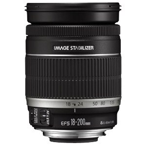 Canon EF-S EFS18200IS - 18 mm to 200 mm - f/5.6 - Zoom Lens - 72 mm Attachment - 0.24x Magnification - 78.6 mm Diameter