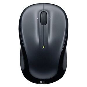 Logitech M325 Mouse - Radio Frequency - USB - Optical - Dark Silver - Wireless - 2.40 GHz - Tilt Wheel