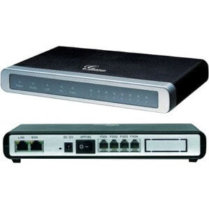 Grandstream GXW4104 VoIP Gateway - 2 x RJ-45 - 4 x FXO - Fast Ethernet - Rack-mountable, Desktop, Wall Mountable