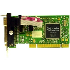 Brainboxes 1 Port RS232 Low Profile PCI Serial Card with LPT Parallel Printer Port - Low-profile Plug-in Card - Universal 
