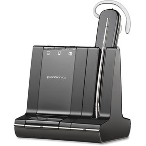 Plantronics Savi W740 Earset - Mono - Wireless - DECT - 393.7 ft - Over-the-head, Behind-the-neck, Over-the-ear - Monaural