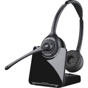 Plantronics CS520 Wireless Headset System - Stereo - Wireless - DECT - 300 ft - Over-the-head - Binaural - Semi-open - Noi