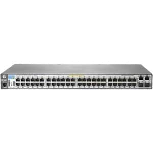 Коммутатор hp 2620-48-poe+ (j9627a) управляемый коммутатор с 48 портами 10/100 с поддержкой технологии poe, 2 разъема 10/100/10 (885631711934)