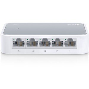 TP-Link 5-port 10/100M mini Desktop Switch, 5 Fast Ethernet RJ45 ports (10/100), Auto-MDI (X), Plastic