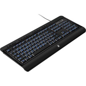 Aluratek Large Print Tri-Color Illuminated USB Keyboard - Cable Connectivity - USB Interface Email, Home, Favourites, Play