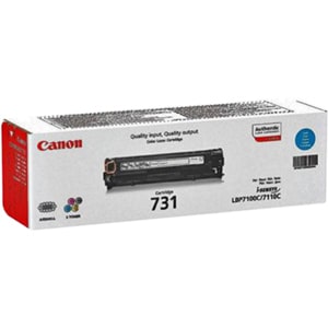 Canon Cartucho de tóner Canon 731C - Cián Original - Láser - Estándar Rendimiento - 1500 Páginas - 1 Paquete