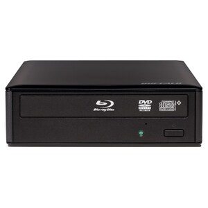 Buffalo Blu-ray Writer - BD-R/RE Support - 48x CD Read/48x CD Write/24x CD Rewrite - 12x BD Read/16x BD Write/2x BD Rewrit