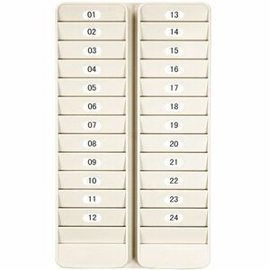 Pyramid 500-24 24 Pocket Badge Rack - 24 x Card - 24 Pocket(s) - 14" Height x 8.3" Width x 0.8" Depth - Wall Mountable - L