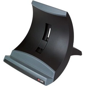 3M Vertical Notebook and Tablet Riser, LX550 - 9.07 kg Load Capacity - 24.1 cm Height x 20.3 cm Width x 21 cm Depth - Black