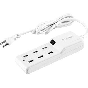 Aluratek Mini Surge 6-port USB Charging Station - 6 x USB - 5 V DC Output
