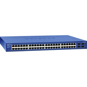 Netgear Switch Ethernet Netgear ProSafe GS748T 48 Porte Gestibile - 2 Layer supportato - 1U Alto - Rack-Montabile, Desktop