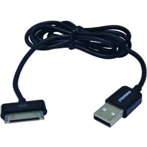 Duracell Apple Dock Connector/USB Data Transfer Cable for iPhone, iPod, iPad - 1 - Apple Dock Connector Proprietary Connec