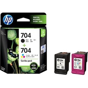 HP 704 Ink Cartridge - Black, Cyan, Magenta, Yellow - Inkjet - High Yield - 2 / Pack