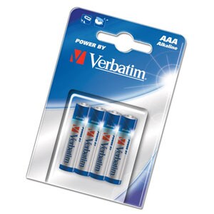 Verbatim 49920 Battery - Alkaline - 4 - For Multipurpose - AAA