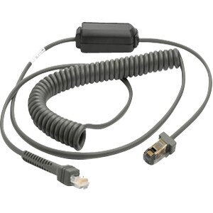 Zebra Coiled Cable - 9 ft Data Transfer Cable