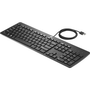 HP USB Slim Business Keyboard - Cable Connectivity - USB Interface - French (Canada) - Membrane Keyswitch