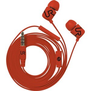 Auricular Urban Revolt Duga Cableado Intrauricular Estéreo - Rojo - Intrauditivo - Mini-Jack