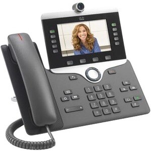 Cisco 8845 IP Phone - Corded/Cordless - Corded - Bluetooth - Wall Mountable - Charcoal - 5 x Total Line - VoIP - Enhanced 