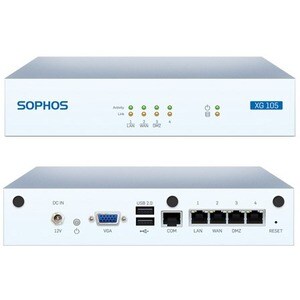 Sophos XG 115w Network Security/Firewall Appliance - 4 Port - 1000Base-T - Gigabit Ethernet - Wireless LAN IEEE 802.11a/b/