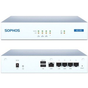 Sophos XG 85 Network Security/Firewall Appliance - 4 Port - 1000Base-T - Gigabit Ethernet - 4 x RJ-45 - Rack-mountable, De