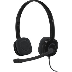 Logitech H151 Wired Over-the-head Stereo Headset - Black - Binaural - Supra-aural - 22 Ohm - 20 Hz to 20 kHz - 180 cm Cabl