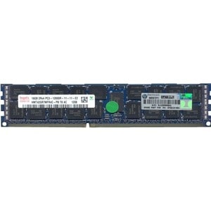 HPE 16GB DDR3 SDRAM Memory Module - For Server - 16 GB - DDR3-1600/PC3-12800 DDR3 SDRAM - 1600 MHz - 1.50 V - ECC - Regist