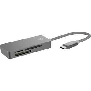 Kanex USB-C 3-Port Card Reader - microSD, TransFlash, SD, miniSD, MultiMediaCard (MMC), MMCplus, Reduced Size MultiMediaCa