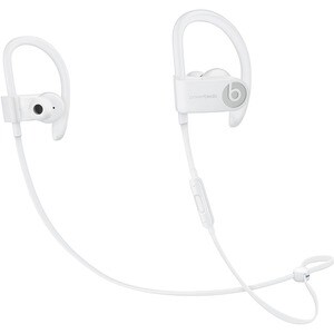Beats by Dr. Dre Powerbeats3 Wireless Earphones - White - Stereo - Wireless - Bluetooth - Earbud, Over-the-ear, Behind-the