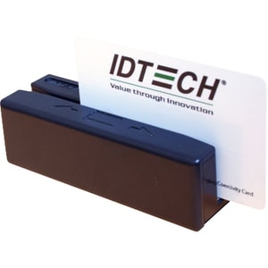 ID TECH SecureMag Magnetic Stripe Reader - Triple Track - Encryption - USB - Black