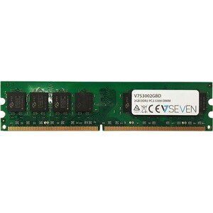 V7 Módulo RAM V7 - 2 GB (1 x 2 GB) - DDR2 SDRAM - 667 MHz DDR2-667/PC2-5300 - Sin búfer - CL5 - 240-clavijas - DIMM