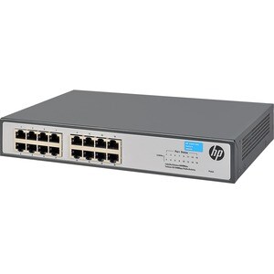 HPE 1420-16G 16 Ports Ethernet Switch - 2 Layer Supported - Twisted Pair - 1U High - Rack-mountable, Desktop, Wall Mountab
