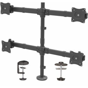 StarTech.com Brazo de Escritorio Articulado para Soporte de 4 Monitores - Mástil de Soporte para 4 Pantallas VESA de hasta