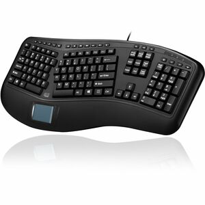 Adesso Tru-Form 450 - Ergonomic Touchpad Keyboard - Cable Connectivity - USB Interface - 105 Key - English (US) - TouchPad