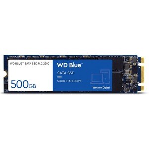WD Blue 3D NAND 500GB PC SSD - SATA III 6 Gb/s M.2 2280 Solid State Drive - 560 MB/s Maximum Read Transfer Rate - 5 Year W