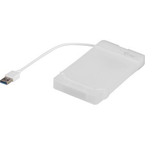 i-tec MySafe Drive Enclosure - USB 3.0 Host Interface External - White - 1 x 2.5" Bay - Plastic