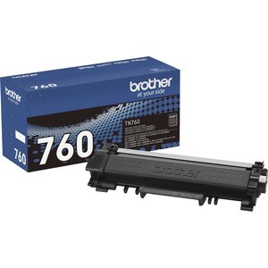 Brother TN-760 Original Toner Cartridge - Black - Laser - High Yield - 3000 Pages - 1 Each