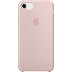 Apple iPhone 8 / 7 Silicone Case - Pink Sand - For Apple iPhone 7, iPhone 8 Smartphone - Pink Sand - Silky - Silicone, Mic