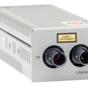 Allied Telesis AT-DMC100/ST Transceiver/Media Converter - 2 Port(s) - 1 x Network (RJ-45) - USB - 1 x ST - DuplexST Port -