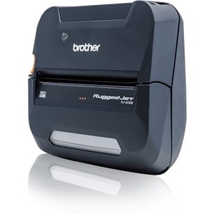 Brother RuggedJet RJ4230BL Mobile Direct Thermal Printer - Monochrome - Portable - Label/Receipt Print - USB - Serial - Bl