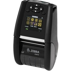 Zebra ZQ610 Mobile Direct Thermal Printer - Monochrome - Portable - Receipt Print - Bluetooth - 812.80 mm Print Length - 4