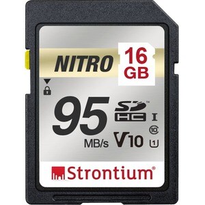 16GB NITRO 95MB/S UHS-I U1 V10 CLASS 10 SD CARD FOR CAMERA