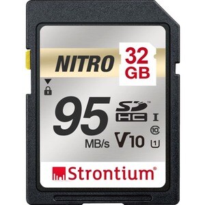 32GB NITRO 95MB/S UHS-I U1 V10 CLASS 10 SD CARD FOR CAMERA