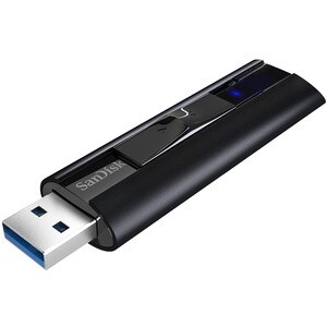 SanDisk Extreme PRO 128 GB USB 3.1 Flash Drive - Black - 128-bit AES