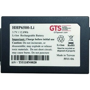 Batteria GTS HHP6500-LI(S) - Ioni di litio (Li-Ion) - Per Mobile Computer - Batteria ricaricabile - 3,7 V DC - 2300 mAh