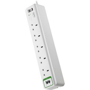 APC by Schneider Electric SurgeArrest PM5T Surge Suppressor/Protector - 5 x British BS1363 - 918 J - 230 V AC Input - Fax/