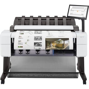 Hp Impresora de gran formato de inyección de tinta HP Designjet T2600dr PostScript - 914.40mm (36") Ancho de Impresión - Color - Impresora, Escáner, Copiadora - 5 Color(es) - 19.3Segundo Velocidad de color - 2400 x 1200 dpi - 128GB - Ethernet - Alimentación de hojas - Color Scan - Alimentación de hojas - Color Copy - Rollo de papel, Papel Normal, Hojas Cortadas - 841mm, 594mm, 420mm, 297mm, 210mm, 279mm, 279mm x 1189mm, 841mm, 594mm, 420mm, 297mm, 1217mm, 914mm - Estacionario