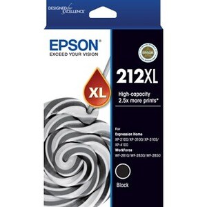 Epson 212XL Original High Yield Inkjet Ink Cartridge - Black - 1 Pack - Inkjet - High Yield - 1 Pack
