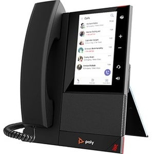 Poly CCX 500 IP Phone - Corded/Cordless - Corded - Bluetooth - Desktop - Black - VoIP - PoE Ports
